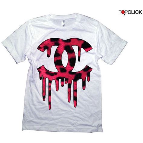 bleeding chanel shirt|chanel tee shirt blouses.